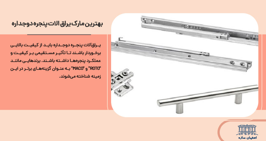 بهترین مارک یراق الات پنجره دو جداره