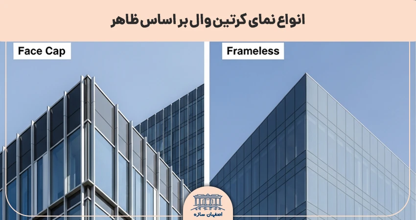 انواع نمای کرتین وال بر اساس ظاهر