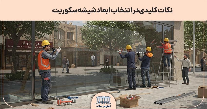 نکات کلیدی در انتخاب ابعاد شیشه سکوریت